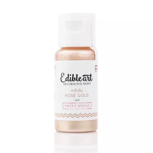 Sweet Sticks Edible Art Paint -Metallic Rose Gold